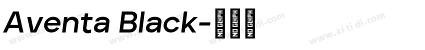 Aventa Black字体转换